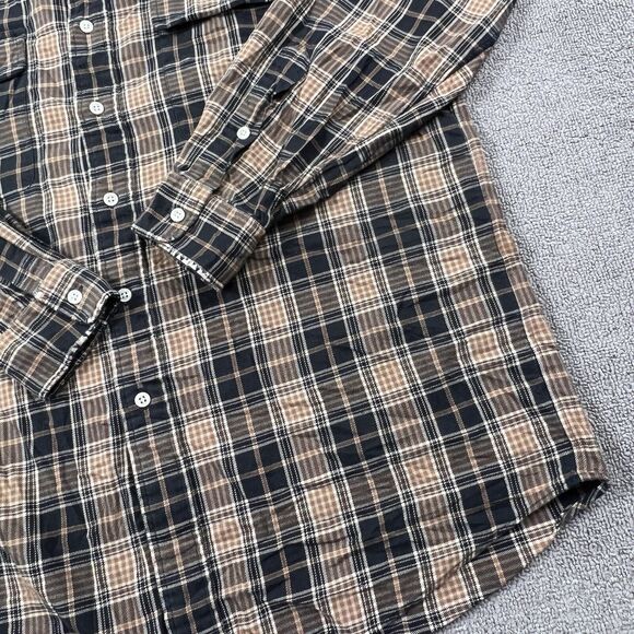 Ralph Lauren Polo Shirt Adult Medium Plaid Button Up Flannel Whitfield Men's - Picture 5 of 13
